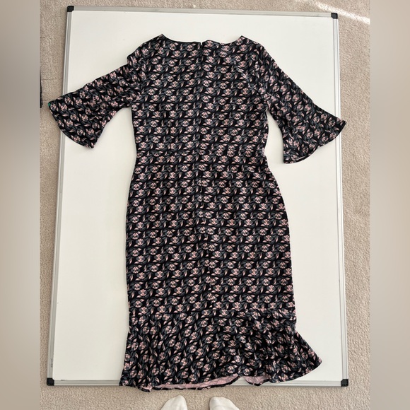 Boden floral Patterned flippy pencil dress - Picture 13 of 14
